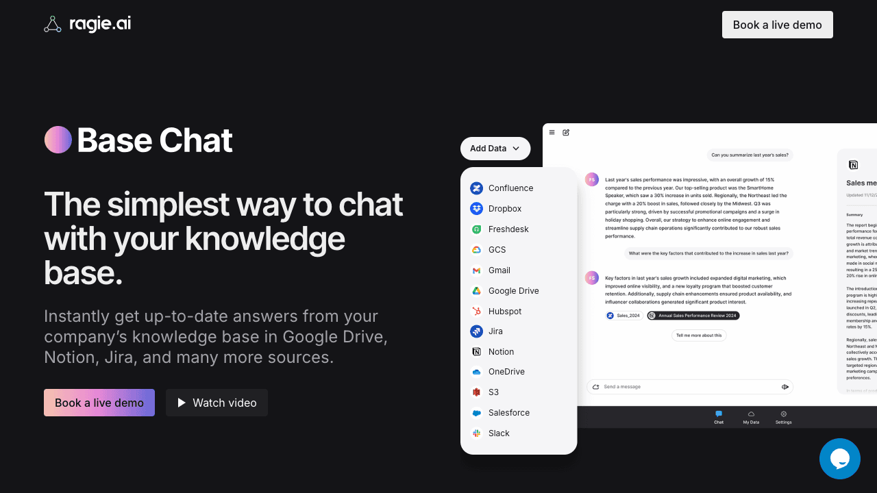 知識と会話の新基準 Base Chat