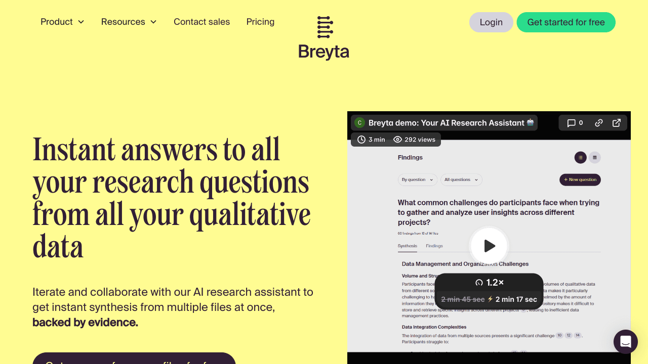 Breyta.ai:質的データ解析革新