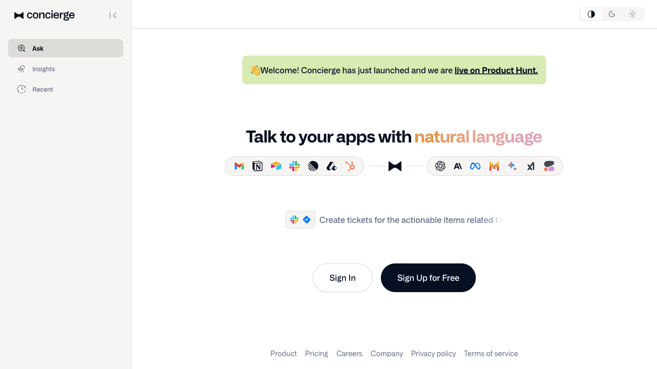 Concierge AI:自然言語でアプリと会話するAIアシスタント