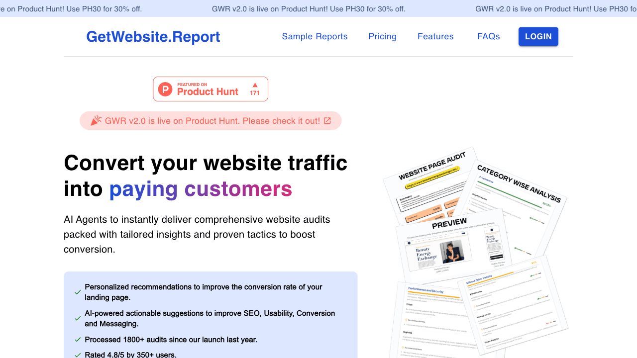 GetWebsite.Report 2.0でWebサイトの未来を先取り!
