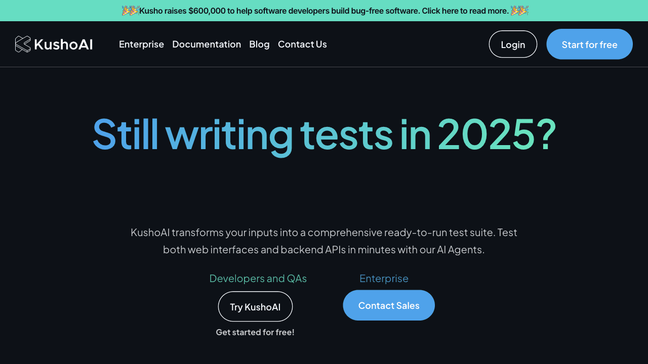 KushoAI:AIが書くWebテストコードで開発効率アップ