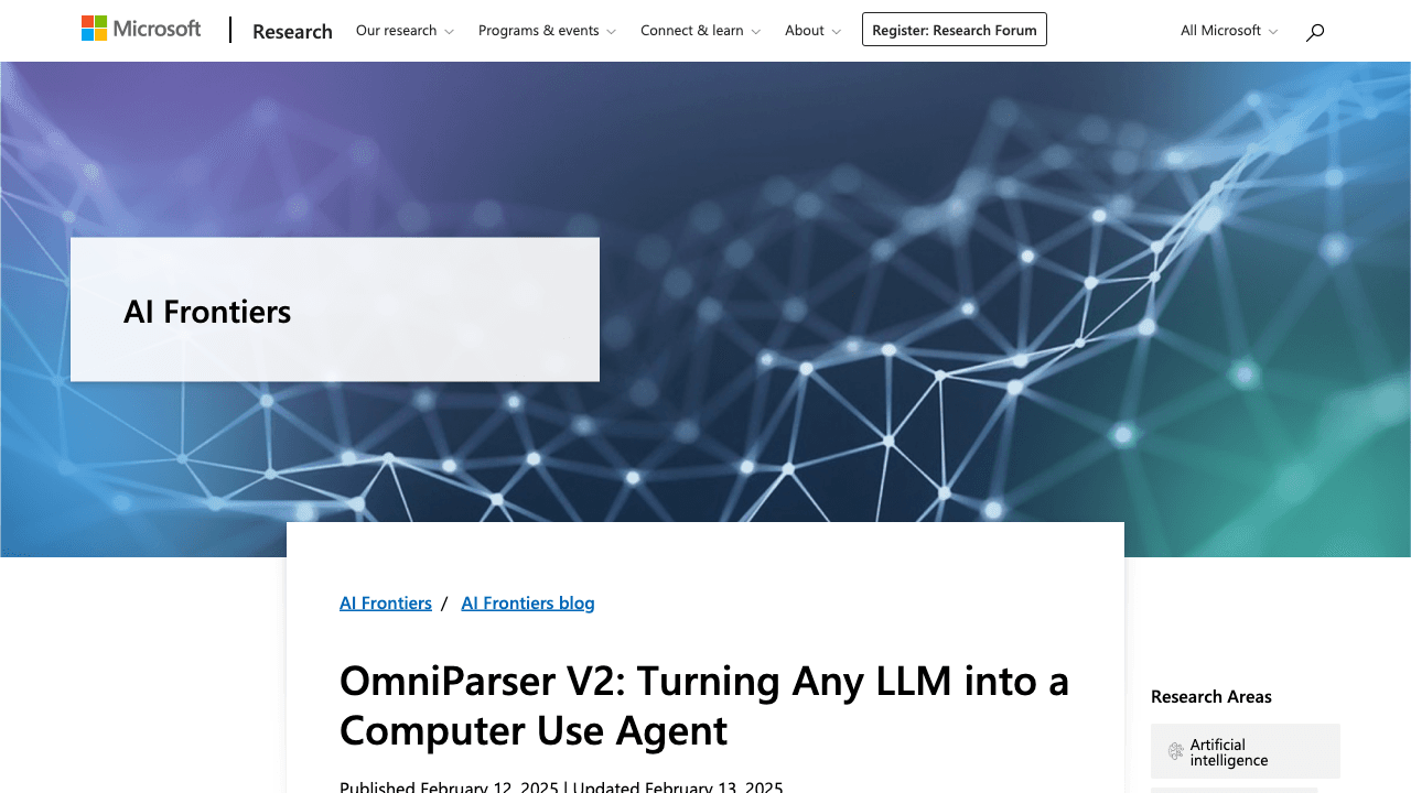 GUI自動化革新: OmniParser V2