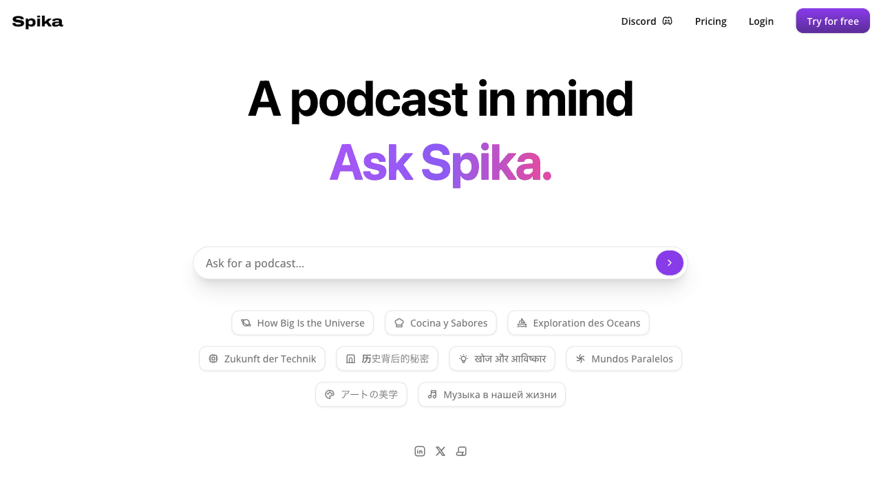 Spika.aiで簡単ポッドキャスト作成