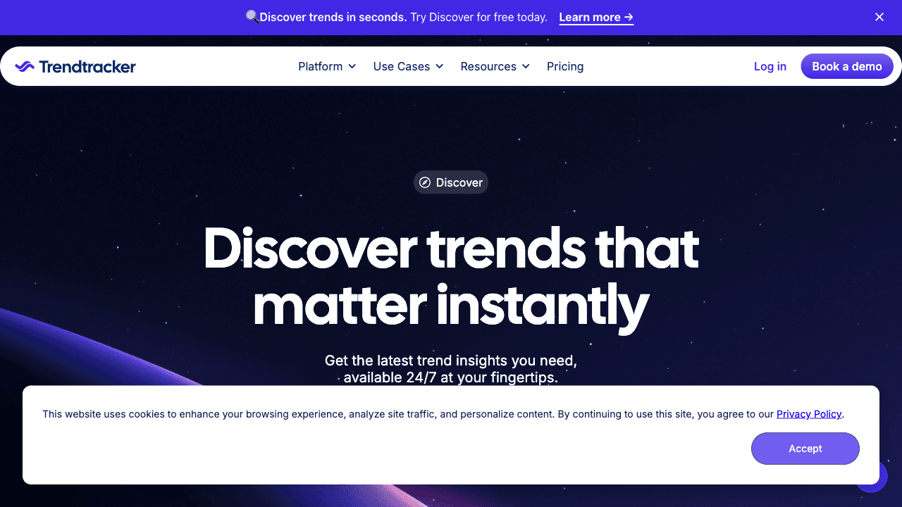 Trendtracker - Discoverでトレンドを即座にキャッチ